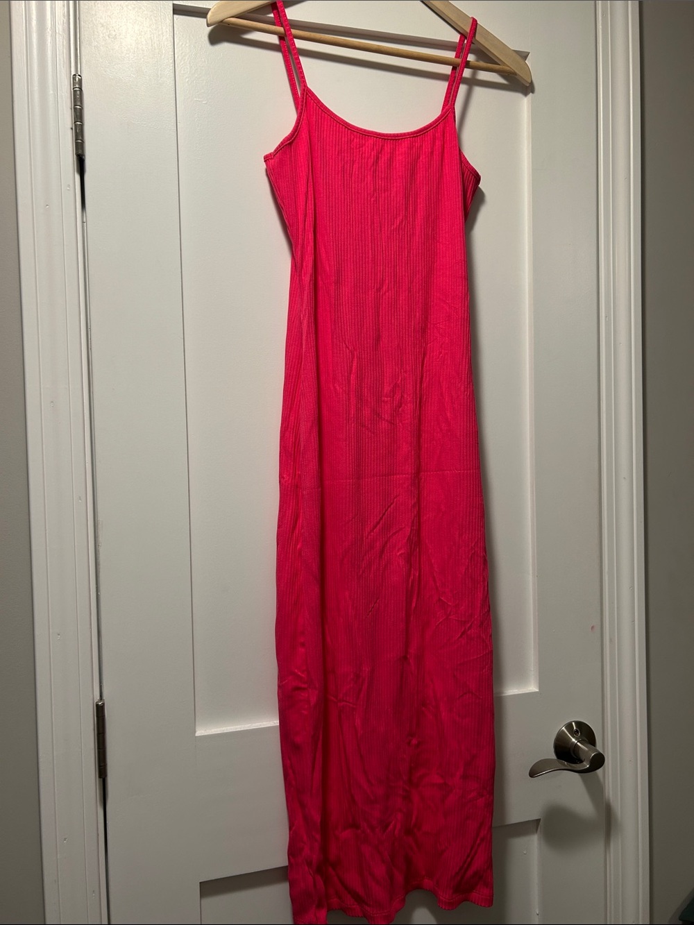 Women's Pink Sleeveless Maxi Dress - Streamlined Slip Style by Sugar Lips